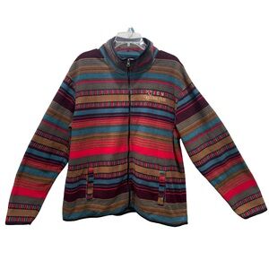 Arctic Image Aztec Zion National Park Full Zip Fleece Jacket Women's XL Outdoors